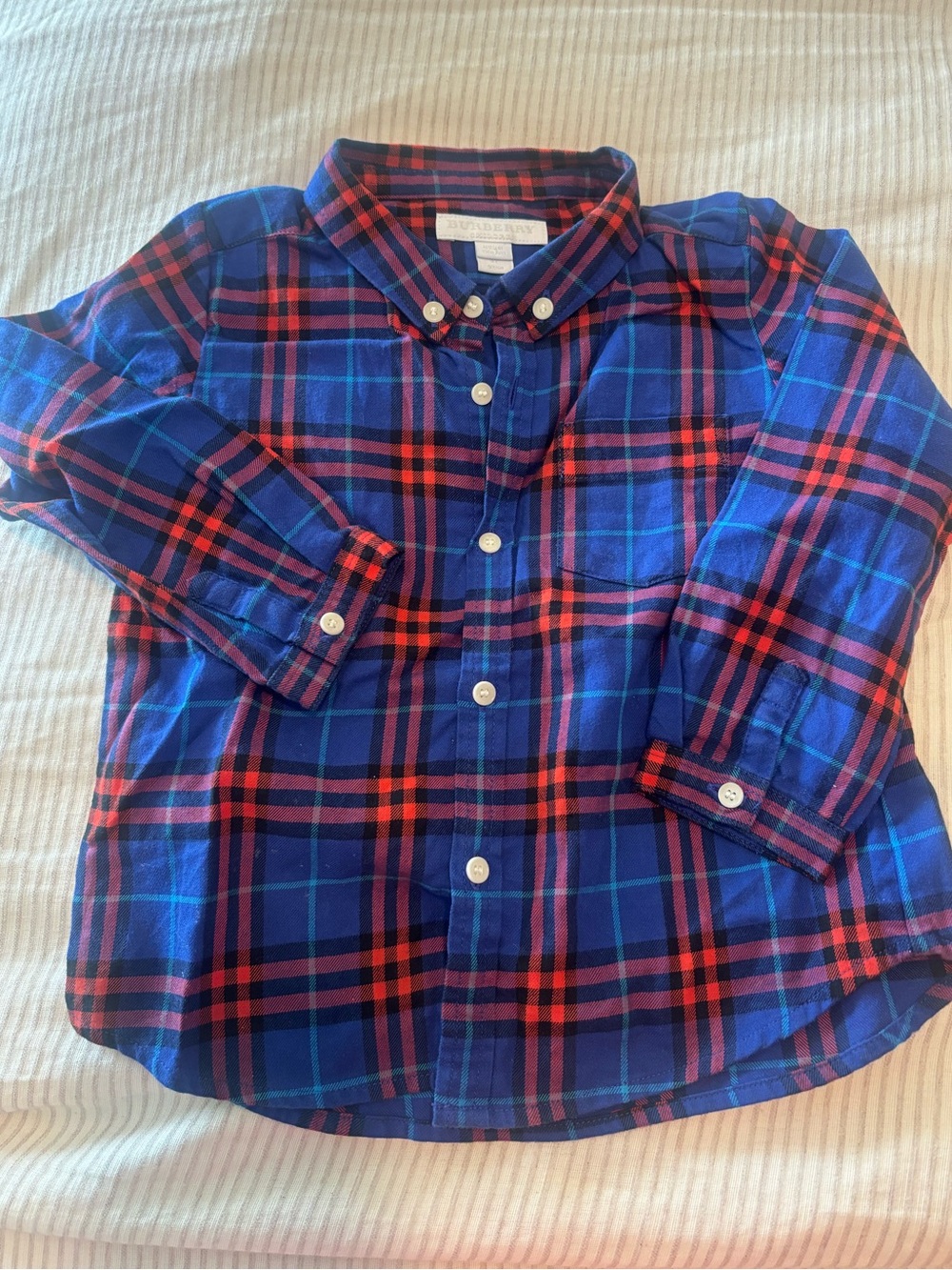 Burberry boys 2Y (2T) plaid button down